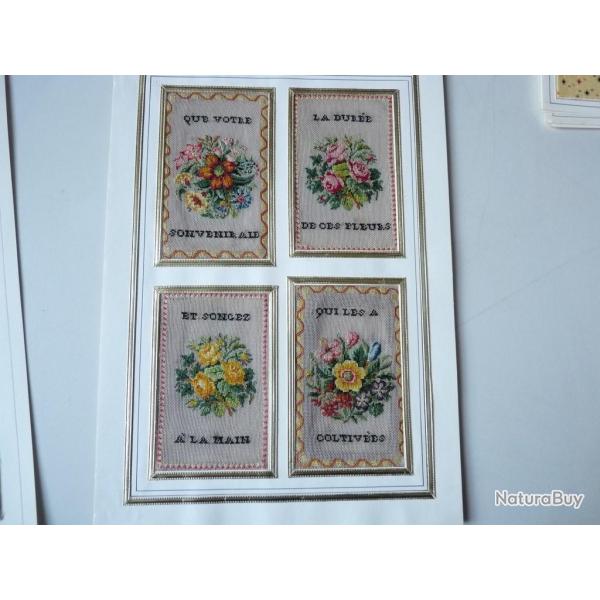 Broderies souvenir XVIIIe sicle Antiquits Couture