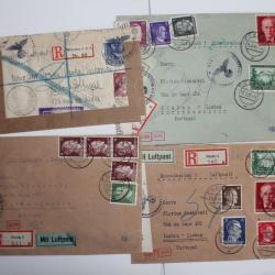 Lot enveloppes Allemagne Posen et munchen avec contrôle Geoffnet 1943