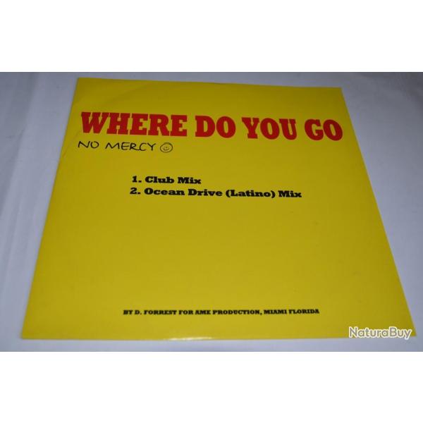 Vinyle 33T   House music - No Mercy ?- Where Do You Go