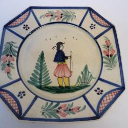Plat Faïence HB Quimper Art de la table