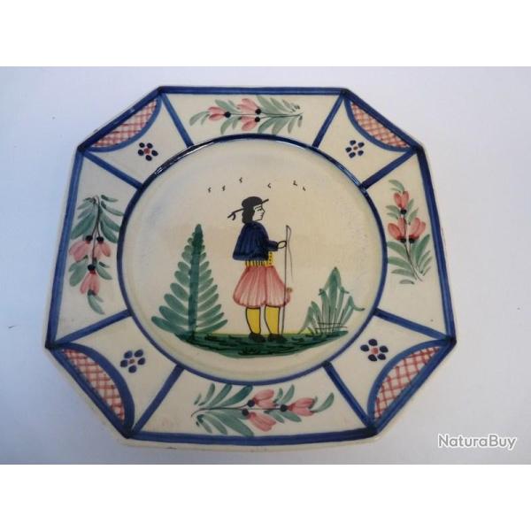Plat Faence HB Quimper Art de la table