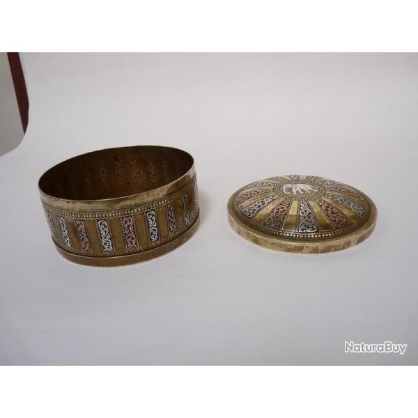 Boite laiton et cuivre INDE