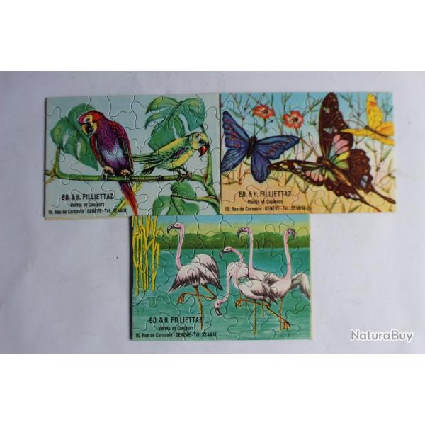 Puzzles publicitaires ED. & H. FILLIETTAZ Vernis couleurs Genve