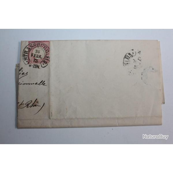 Marque postale Allemagne empire 1g aigle en relief 1873