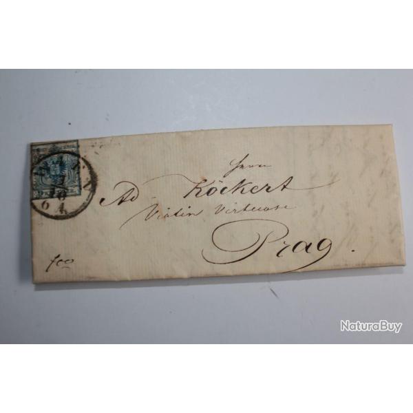 Marque postale Autriche empire 9 kreuzer type III 1855