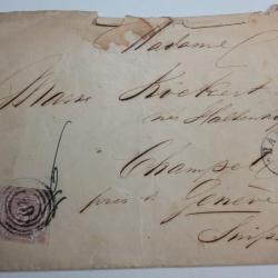 Enveloppe Allemagne tour et taxis ancien &eacute;tat 5s 1866