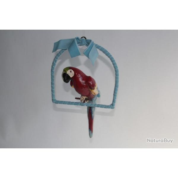 Perroquet Ara papier m�ch� Tropich� Tonala Mexique