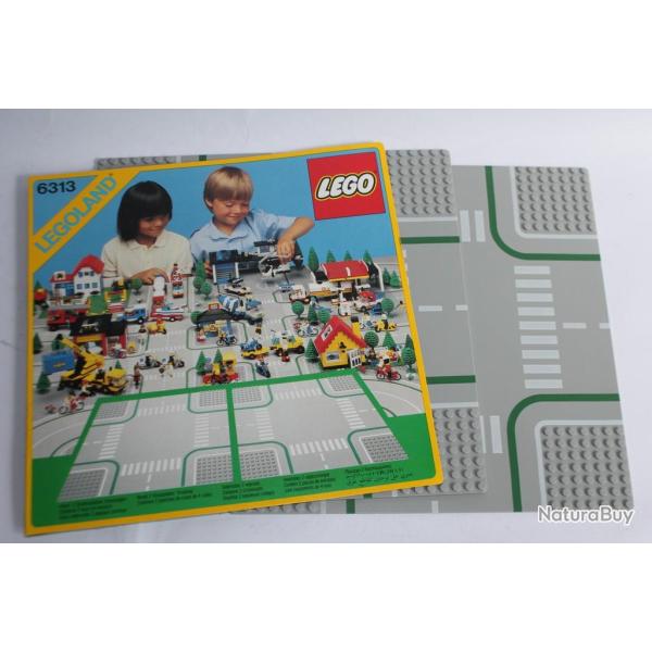 LEGOLAND  6313 2 x Plaques carrefour 1986 Route