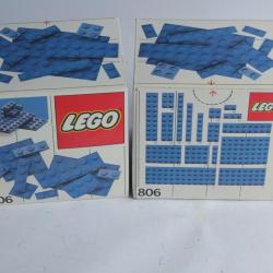 LEGO Set 806 Extra Plates Blue 1986 neuf