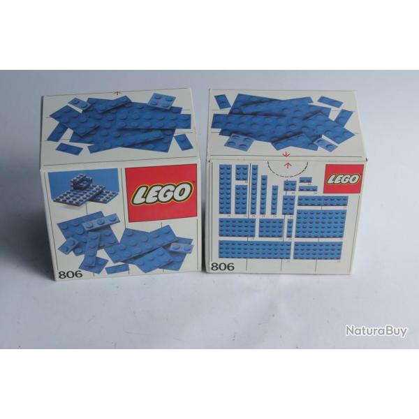 LEGO Set 806 Extra Plates Blue 1986 neuf