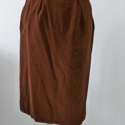 Jupe velours marron FRANCESCO FILITI