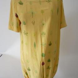 Robe d'été AKRIS Jaune Vintage Mode et Accessoire