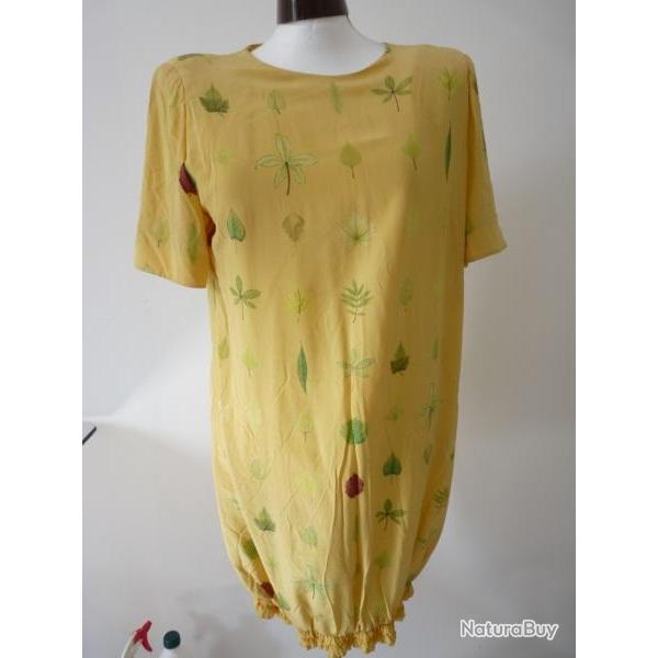 Robe d't AKRIS Jaune Vintage Mode et Accessoire