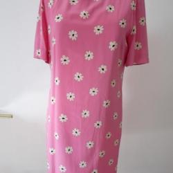 Robe d'été AKRIS soie Rose T40 Vintage