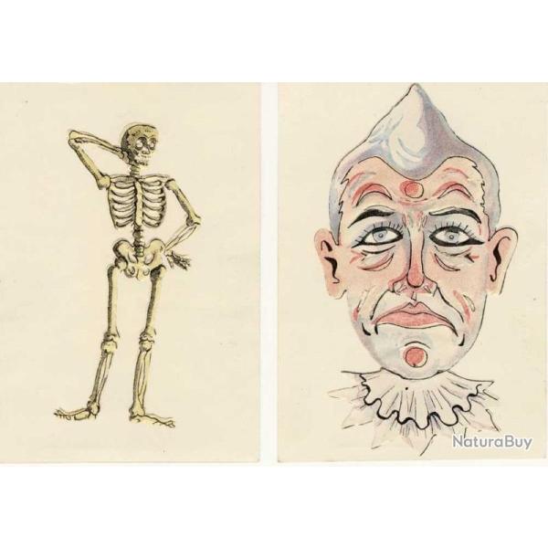 4 Cartes Postales  systmes Jeux d'ombre et lumire