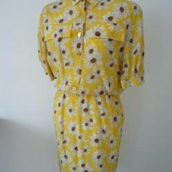 Robe d'été Soie HANS ERRAS vintage T36