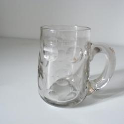 Chope à bière verre ancien bistrot