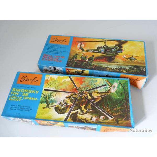 Maquette Starfix H�licopt�re Militaire jouets N�203 et 204