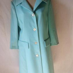 MANTEAU ESCADA  vêtements femme mode bleu turquoise T 40