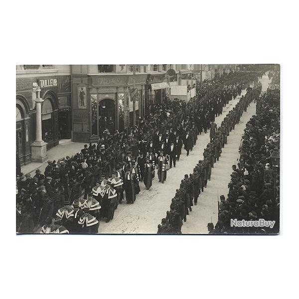 Carte postale H�rault 34 Montpellier D�fil� fun�raire rue de la Loge