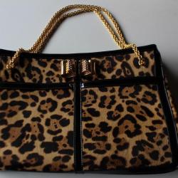 CHRISTIAN LOUBOUTIN Sac a main imprimé léopard grand modèle