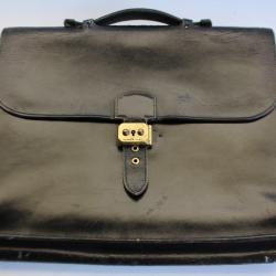 HERMES Sac à dépêches noir