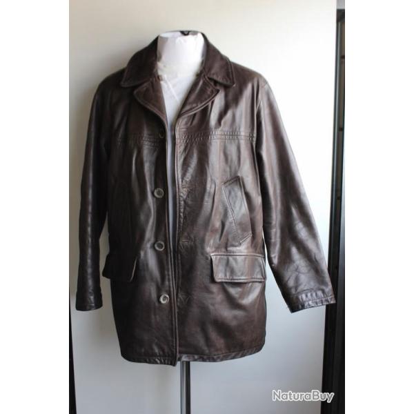 Manteau cuir MARLBORO CLASSIC taille L