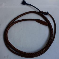 HERMES Fouet Cuir tress&eacute; ceinture