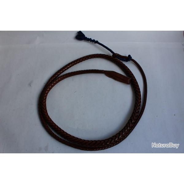 HERMES Fouet Cuir tress� ceinture