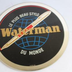 Plaque verre publicitaire Stylo Waterman