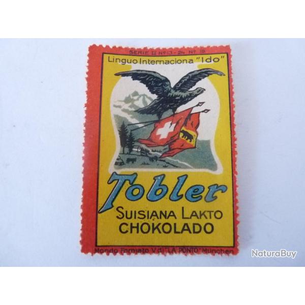Vignette Chocolat Tobler Suisse
