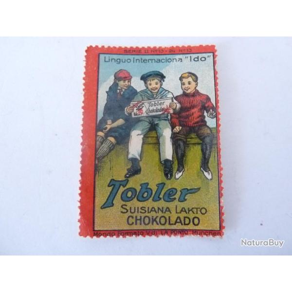 Vignette Chocolat Tobler Suisse