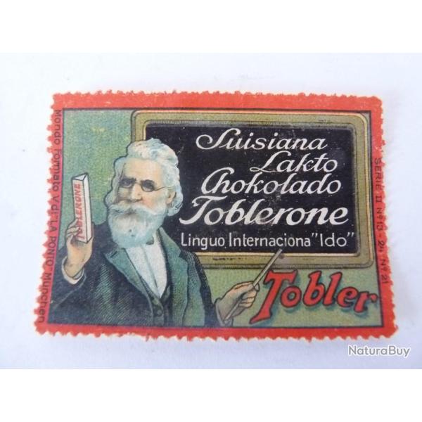 Vignette Chocolat Tobler Suisse