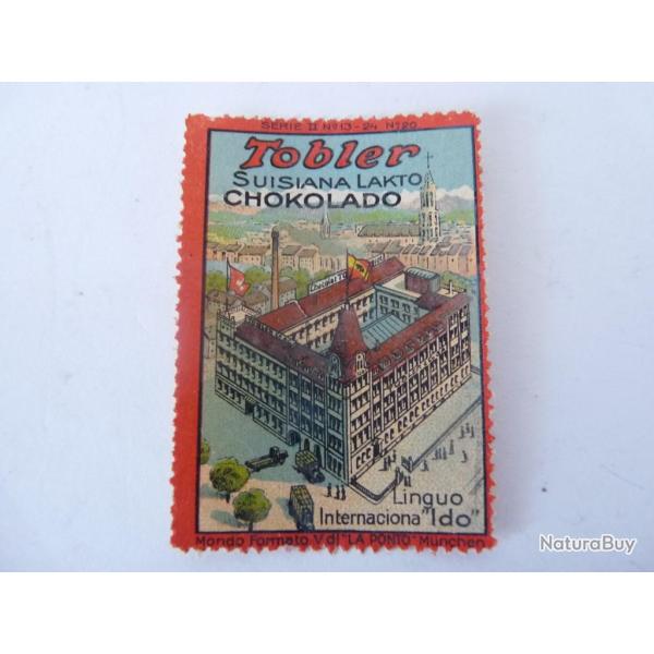 Vignette Chocolat Tobler Suisse