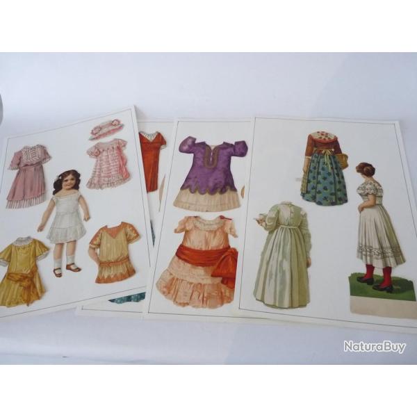 Chromos Petites Filles et Leurs Habits