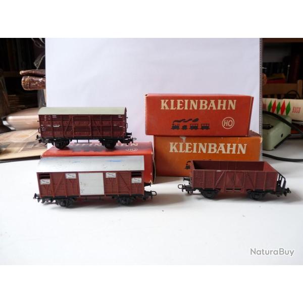 Lot Trois Wagons Kleinbahn