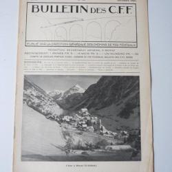 Bulletin Des CFF N&deg;12 D&eacute;cembre 1925 Magazine Train miniature