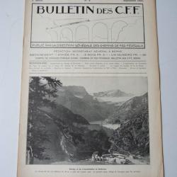 Bulletin Des CFF N&deg;9 Septembre 1925 Magazine Train miniature