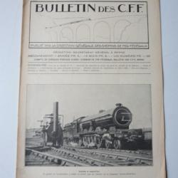 Bulletin Des CFF N&deg;7 Juillet 1925 Magazine Train miniature