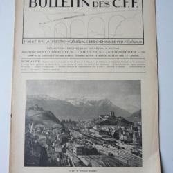 Bulletin Des CFF N&deg;6 Juin 1925 Magazine Train miniature