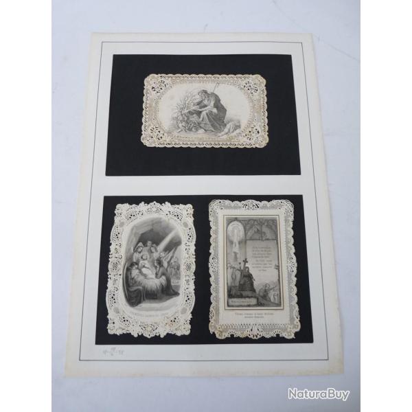 Trois anciennes images religieuses