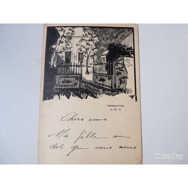 Carte Postale signe Pierre Eugne Vibert