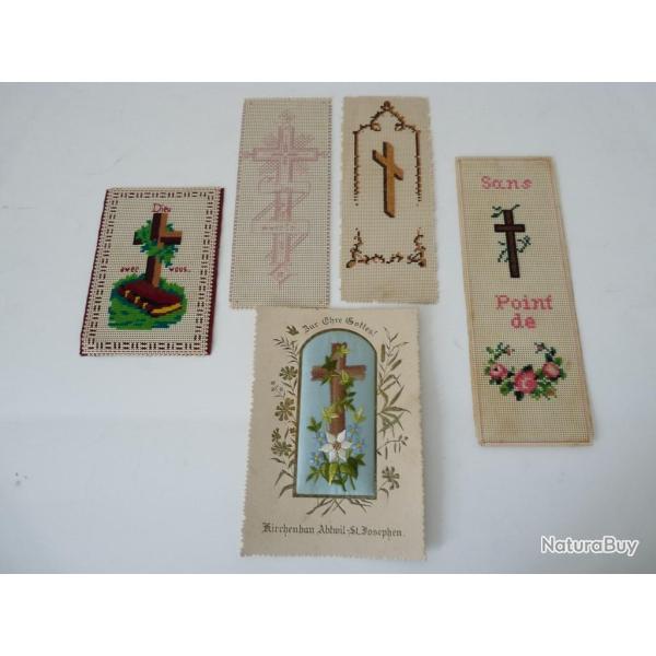 Ensemble d'images religieuses ( 5 ) brode religion