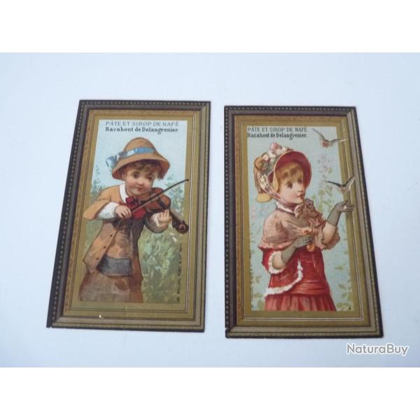 Chromos (2)  Racahout De Delangrenier  pharmacie