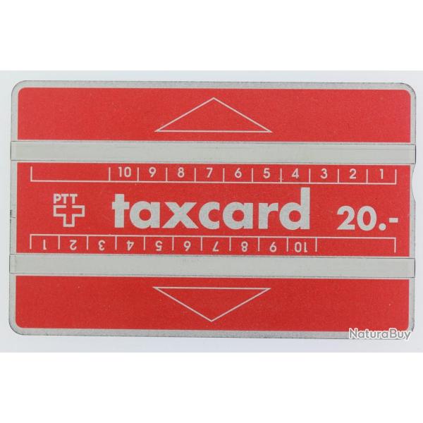 T�l�carte L&G Taxcard 20 PTT 108A Suisse 1991