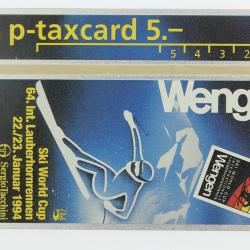 Télécarte L&G dummy Numis Wengen Ski World Cup Suisse