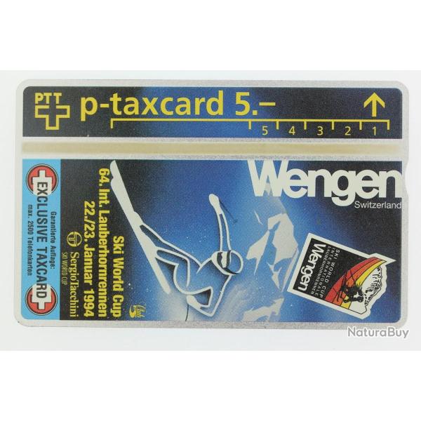 T�l�carte L&G dummy Numis Wengen Ski World Cup Suisse