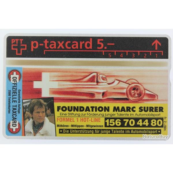 T�l�carte L&G dummy Numis Foundation Marc Surer Formel 1 Suisse