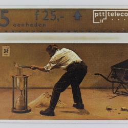 Télécarte L&G dummy Man Filling Sandwatch Pays-Bas