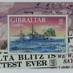 Télécarte L&G dummy Warships 1997 HMS Cleopatra Gibraltar